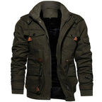 Herren Militärjacke mit Taschen