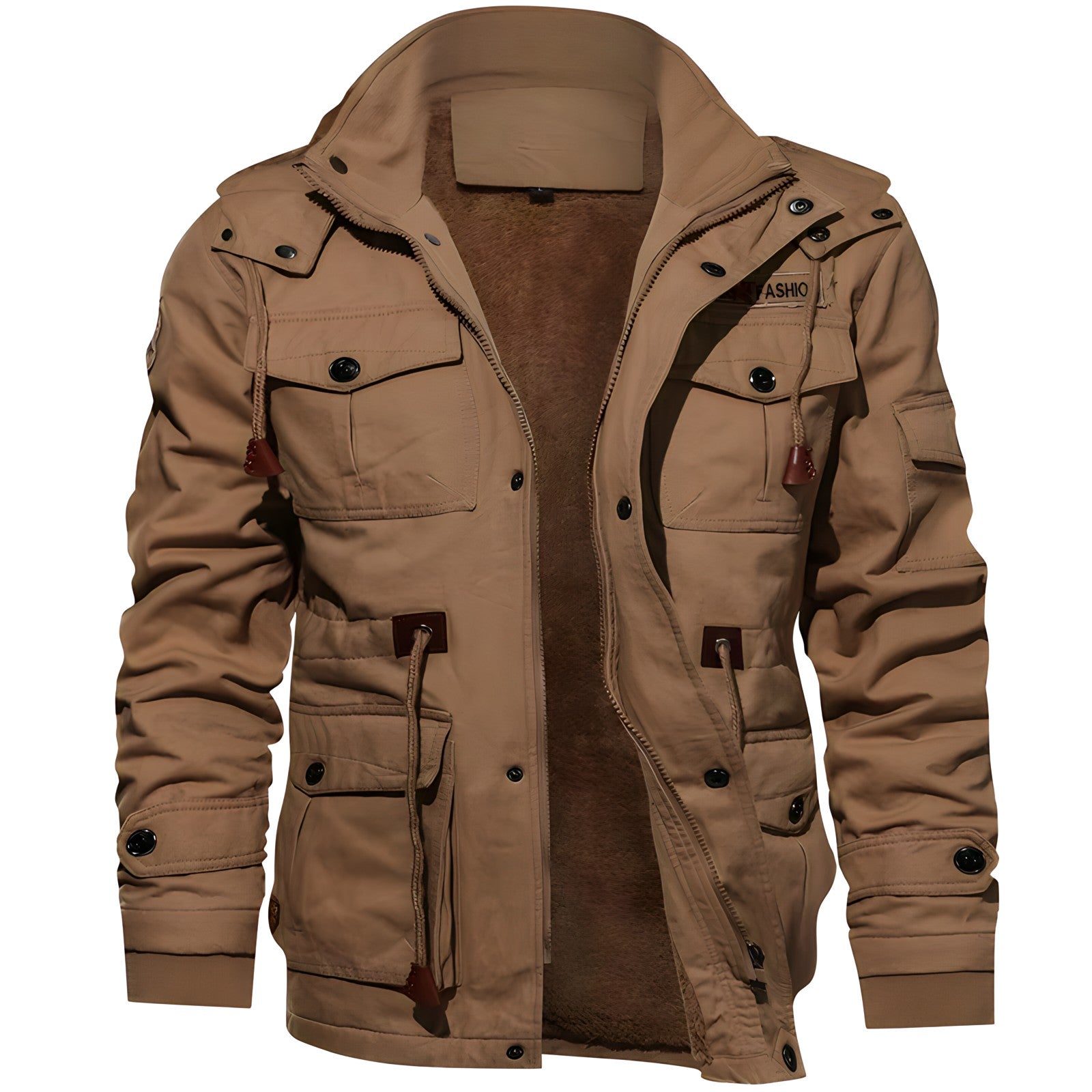 Herren Militärjacke mit Taschen