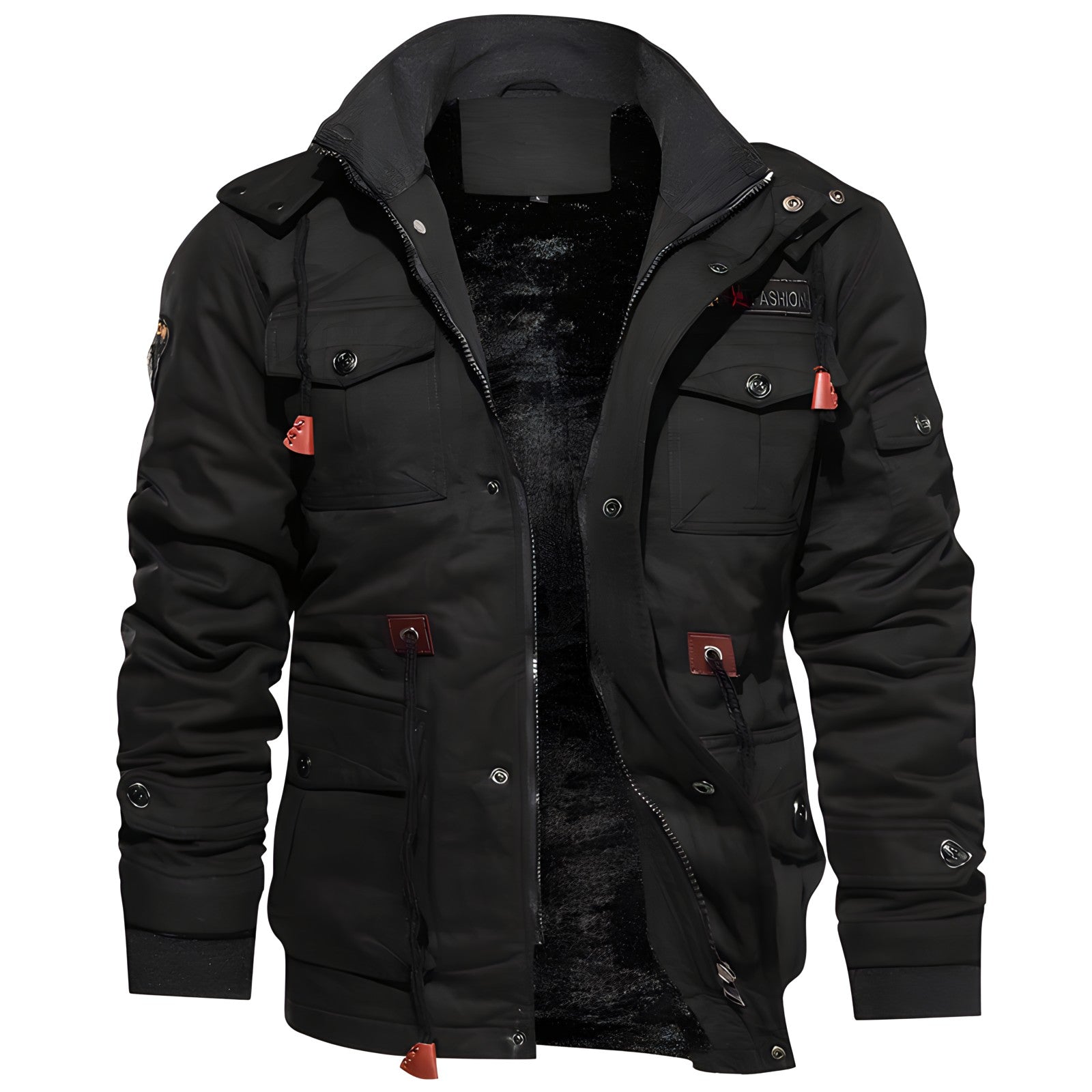 Herren Militärjacke mit Taschen