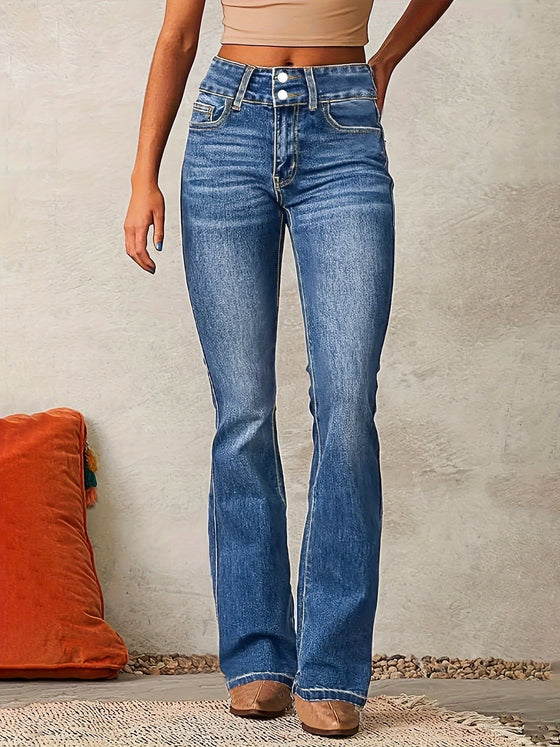 Jeans Damen hohe Taille