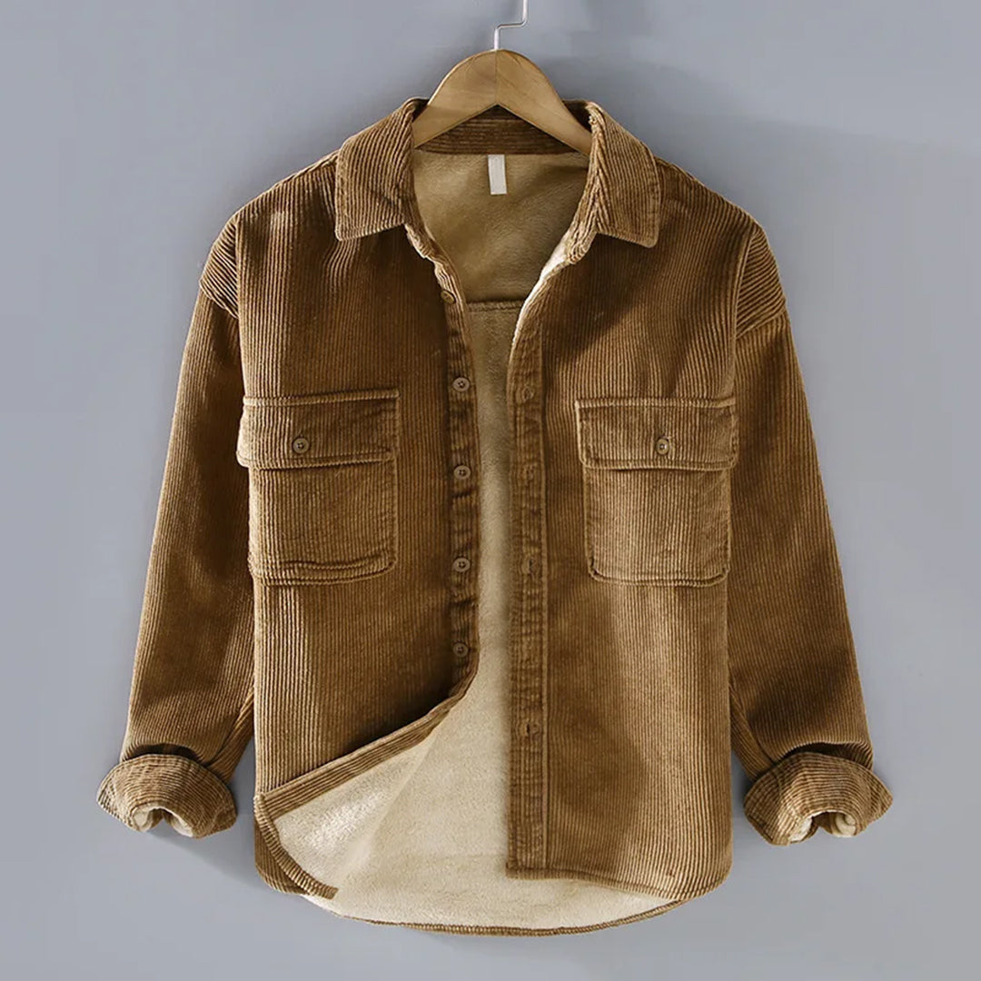 Cordjacke Herren mit Knopfleiste