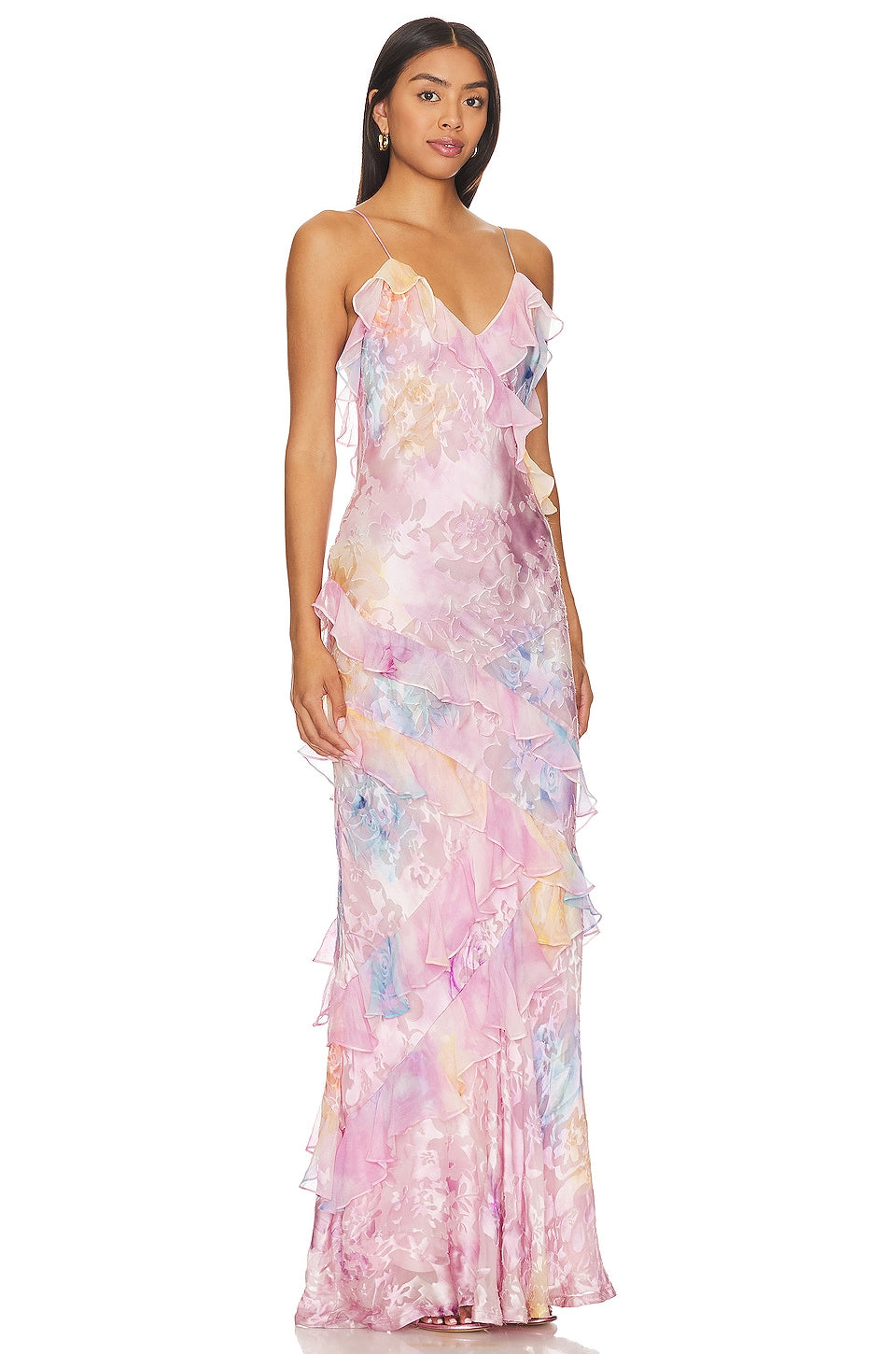 Sommerkleid Damen mit Rüschen Blumenmuster – Ansicht 11