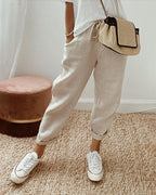 Leinenhose Damen mit Gummibund