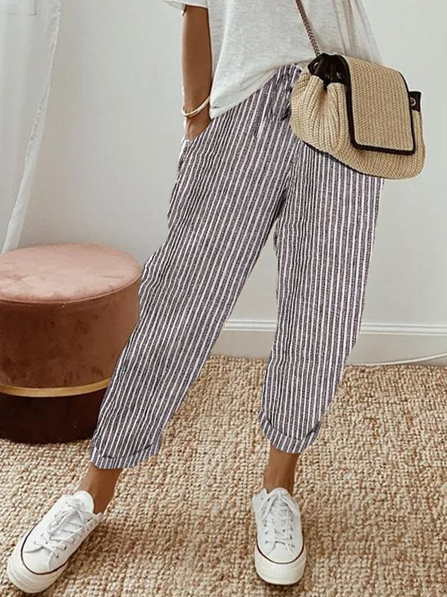 Leinenhose Damen mit Gummibund