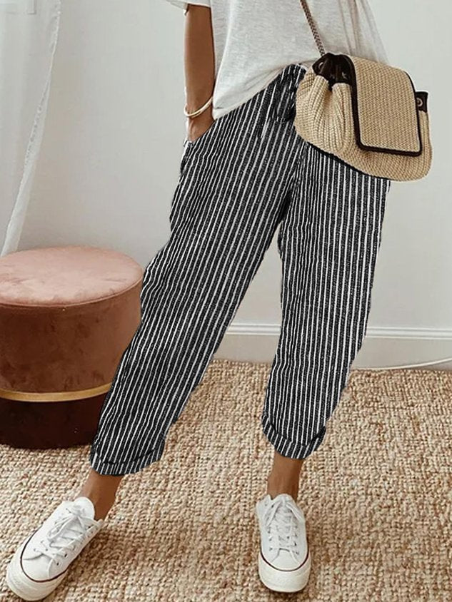 Leinenhose Damen mit Gummibund