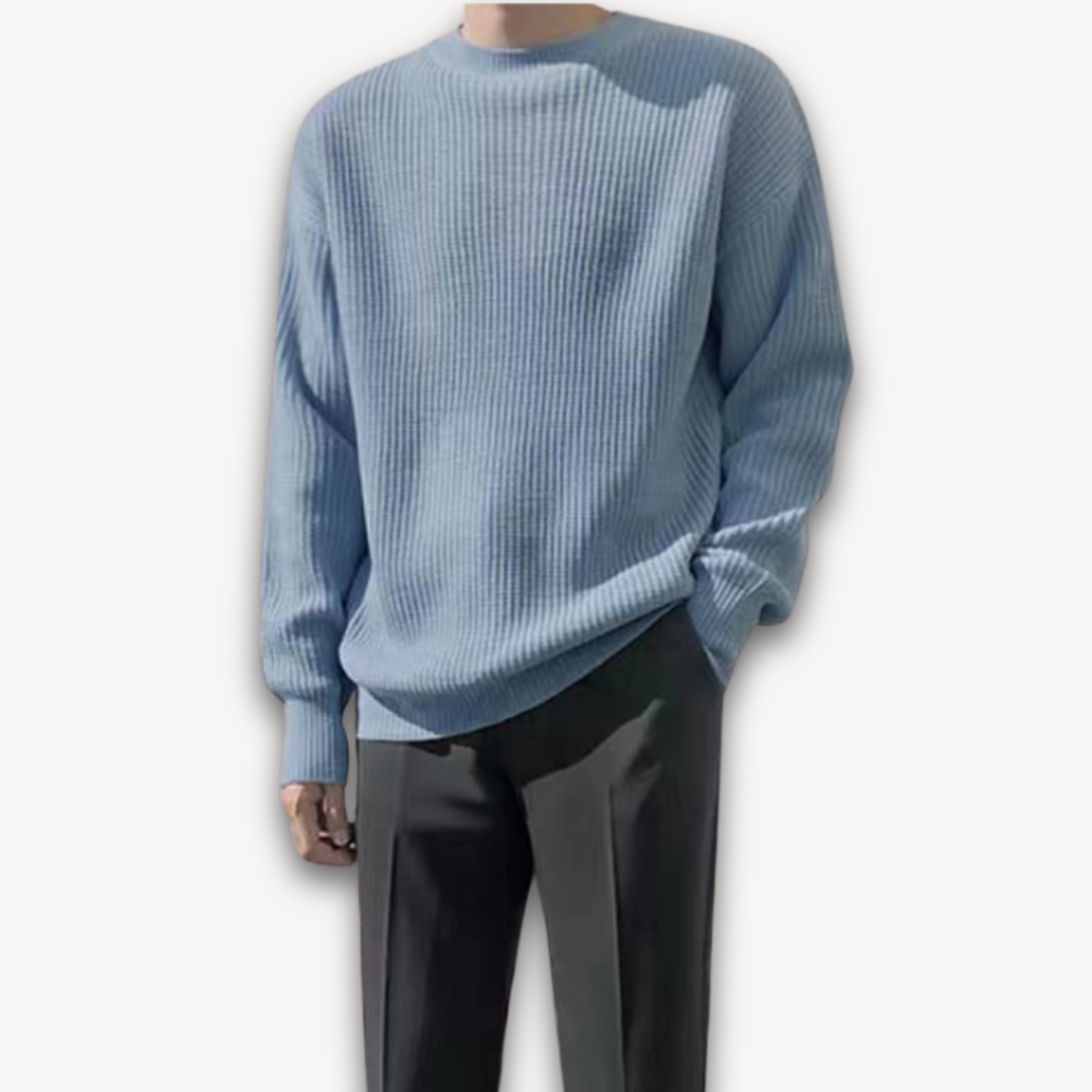 Strickpullover | Oversized Pullover mit Rundhalsausschnitt