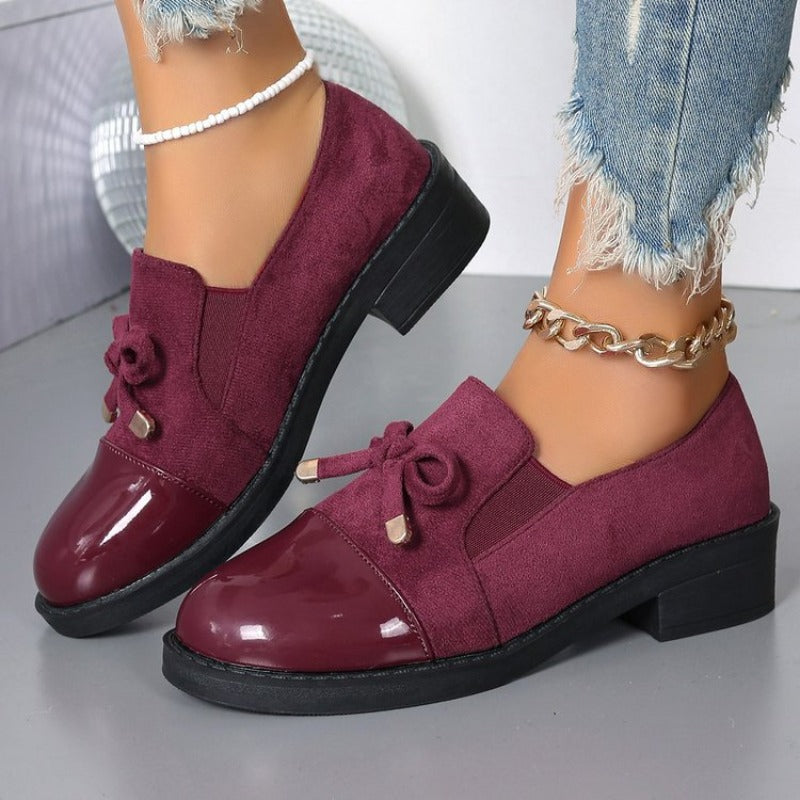 Damen Loafers mit Schleife Blockabsatz – Ansicht 4
