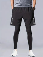 Sportset Herren 2-teilig Tights Shorts