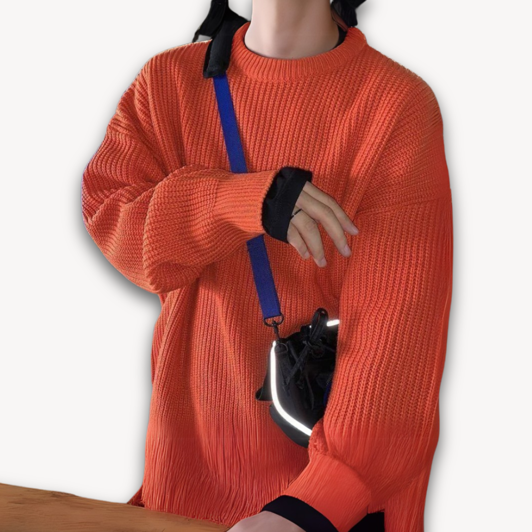 Strickpullover | Oversized Pullover mit Rundhalsausschnitt