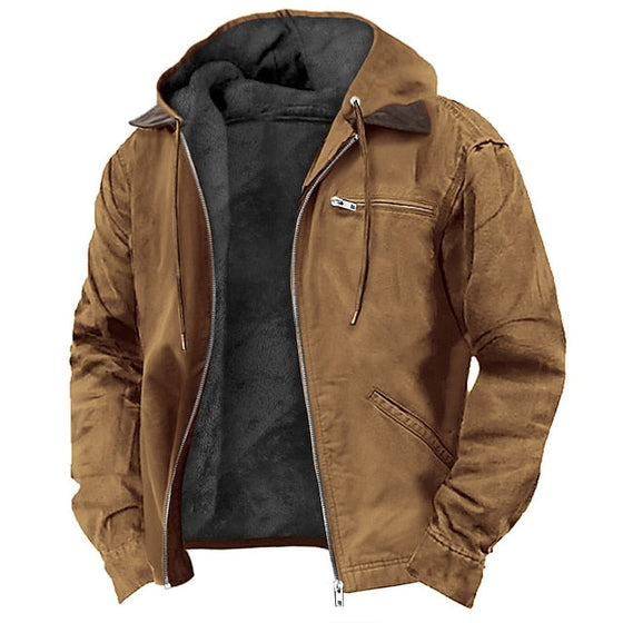 Outdoorjacke mit Kapuze