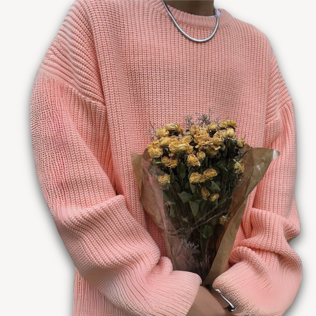 Strickpullover | Oversized Pullover mit Rundhalsausschnitt