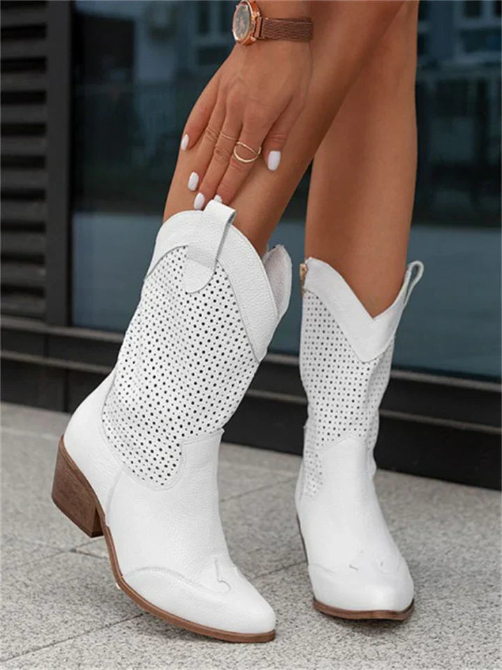 Western Stiefel Spitz zulaufend mit Blockabsatz – Ansicht 9