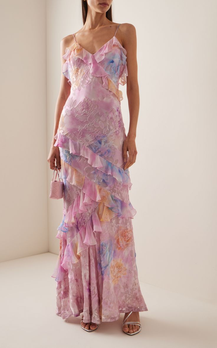 Sommerkleid Damen mit Rüschen Blumenmuster – Ansicht 9