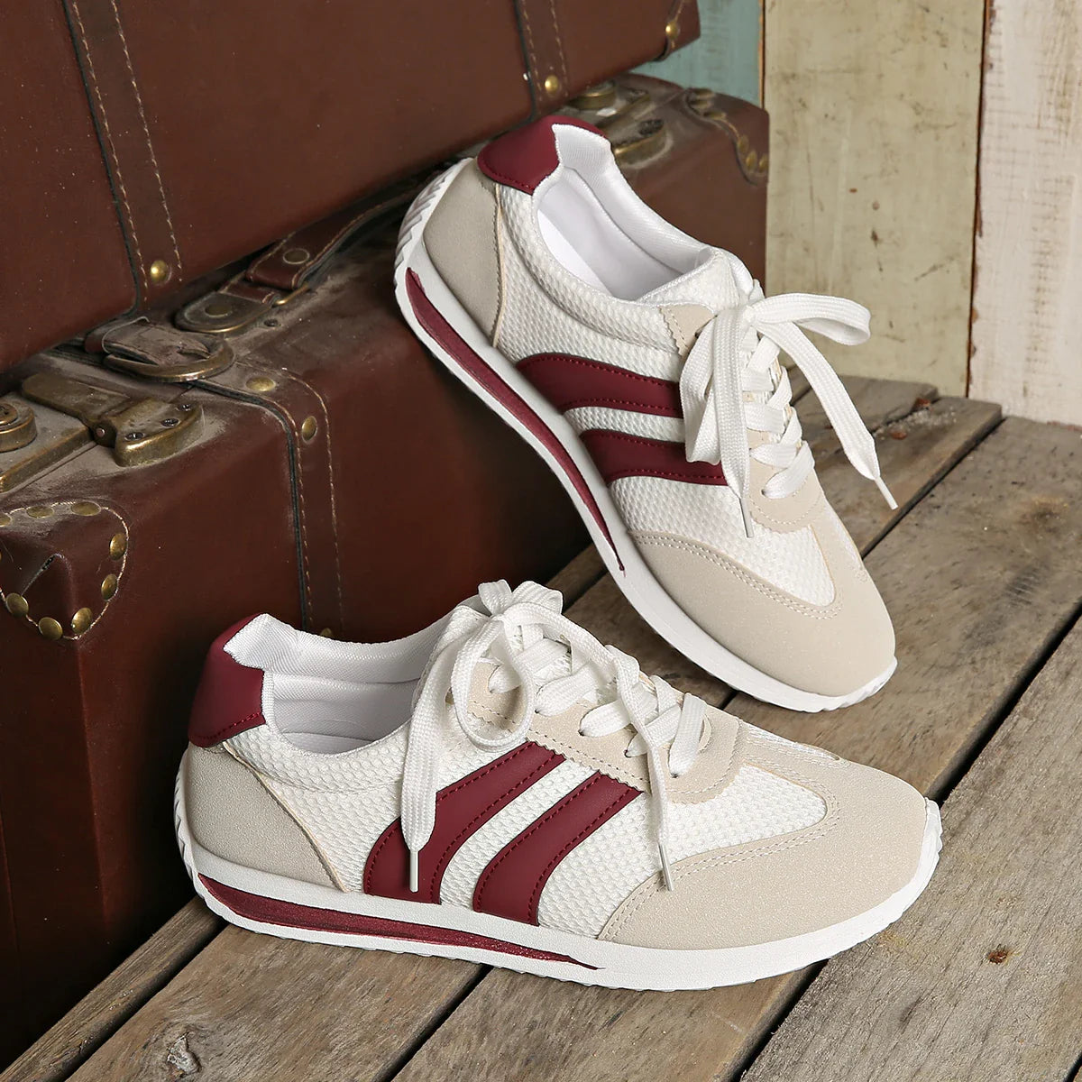 Sneaker Damen Schnürung Mesh – Ansicht 7
