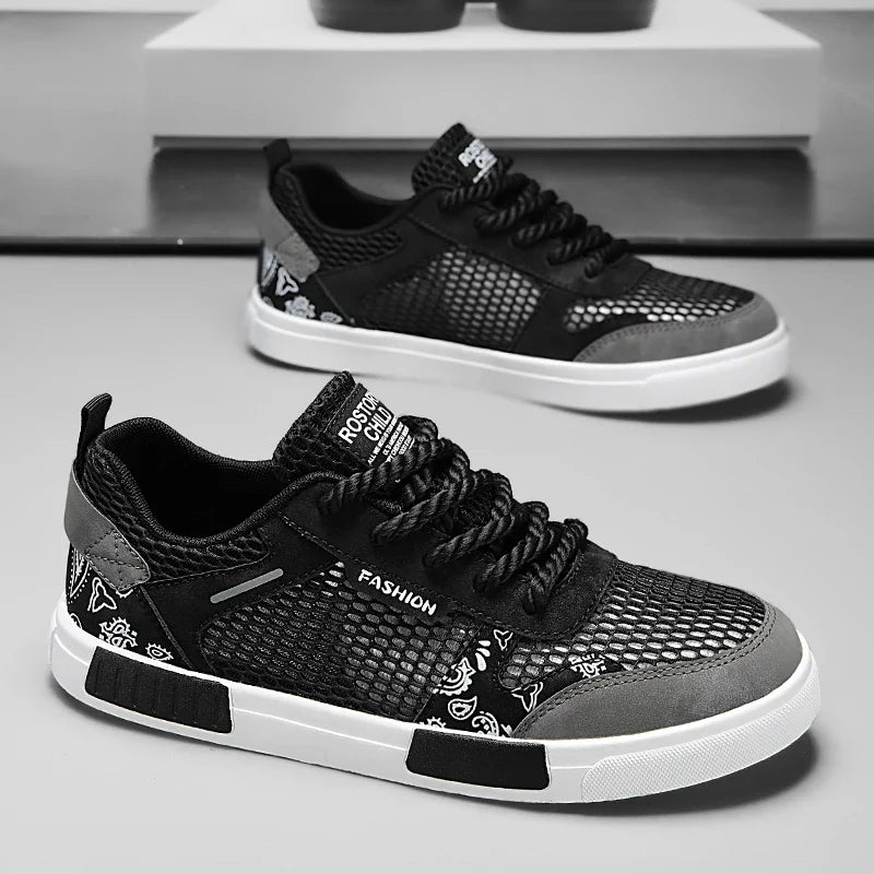 Air Sneaker mit Mesh und Schnürung