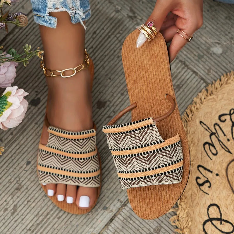Boho Sandalen Damen mit Doppelriemen