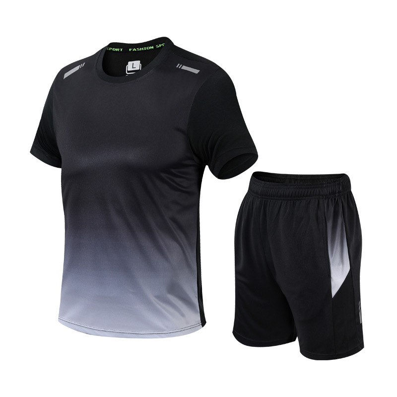 Schnelltrocknende Herren Sportset T-Shirt und Shorts