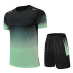 Schnelltrocknende Herren Sportset T-Shirt und Shorts