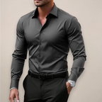 Stilvolles Hemd Herren schmale Passform langarm
