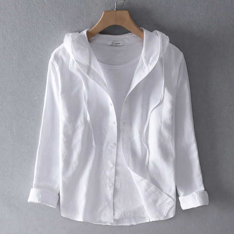 Bluse mit Kapuze Bequem Langarm
