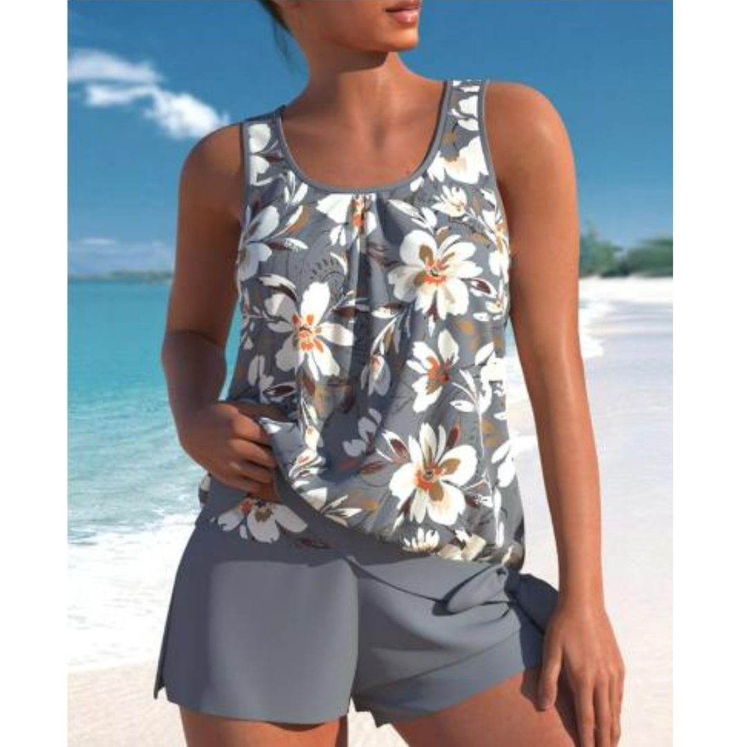 Damen Tankini Florale Bademode