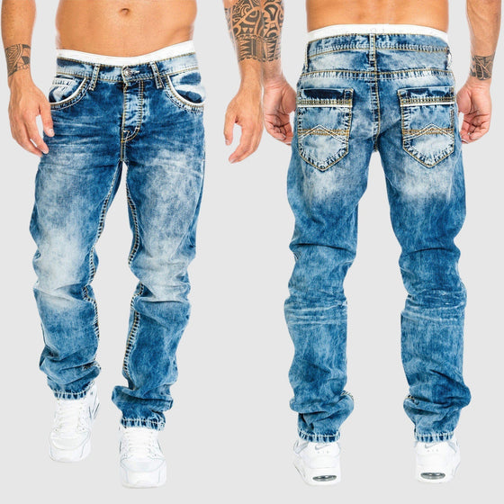 Herren Weit geschnittene Jeans verwaschen