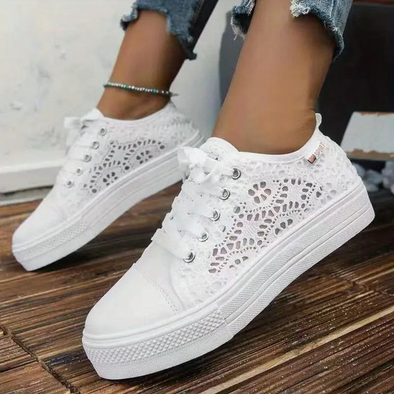Damen Plateau Sommer Sneaker