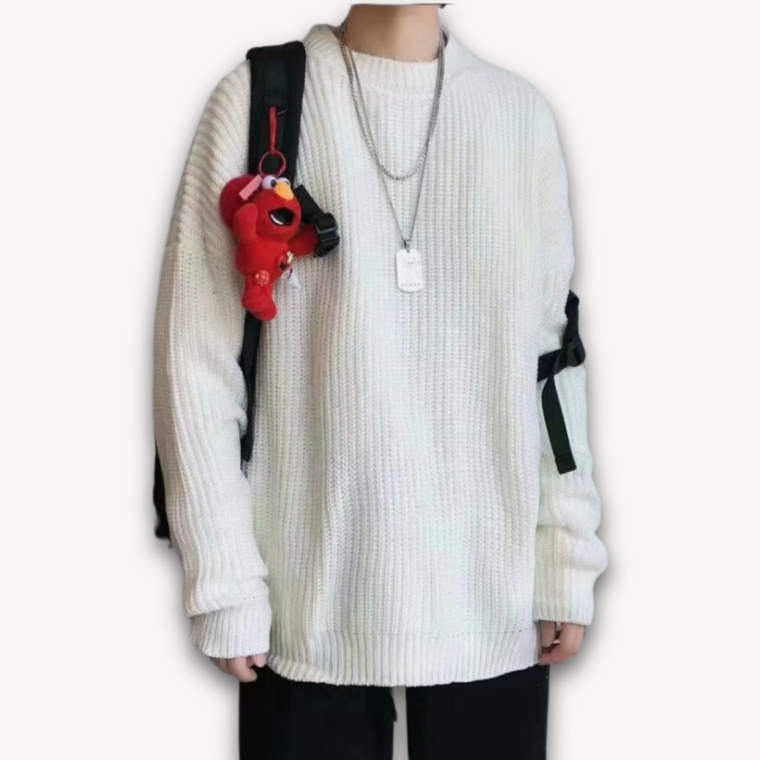 Strickpullover | Oversized Pullover mit Rundhalsausschnitt