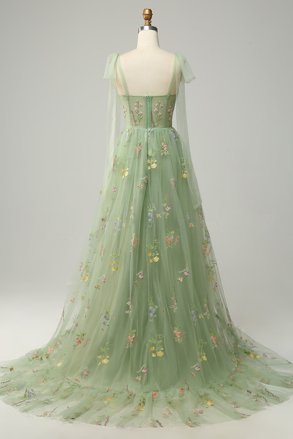 Damen Elegante Blumen Maxi Kleid – Ansicht 12