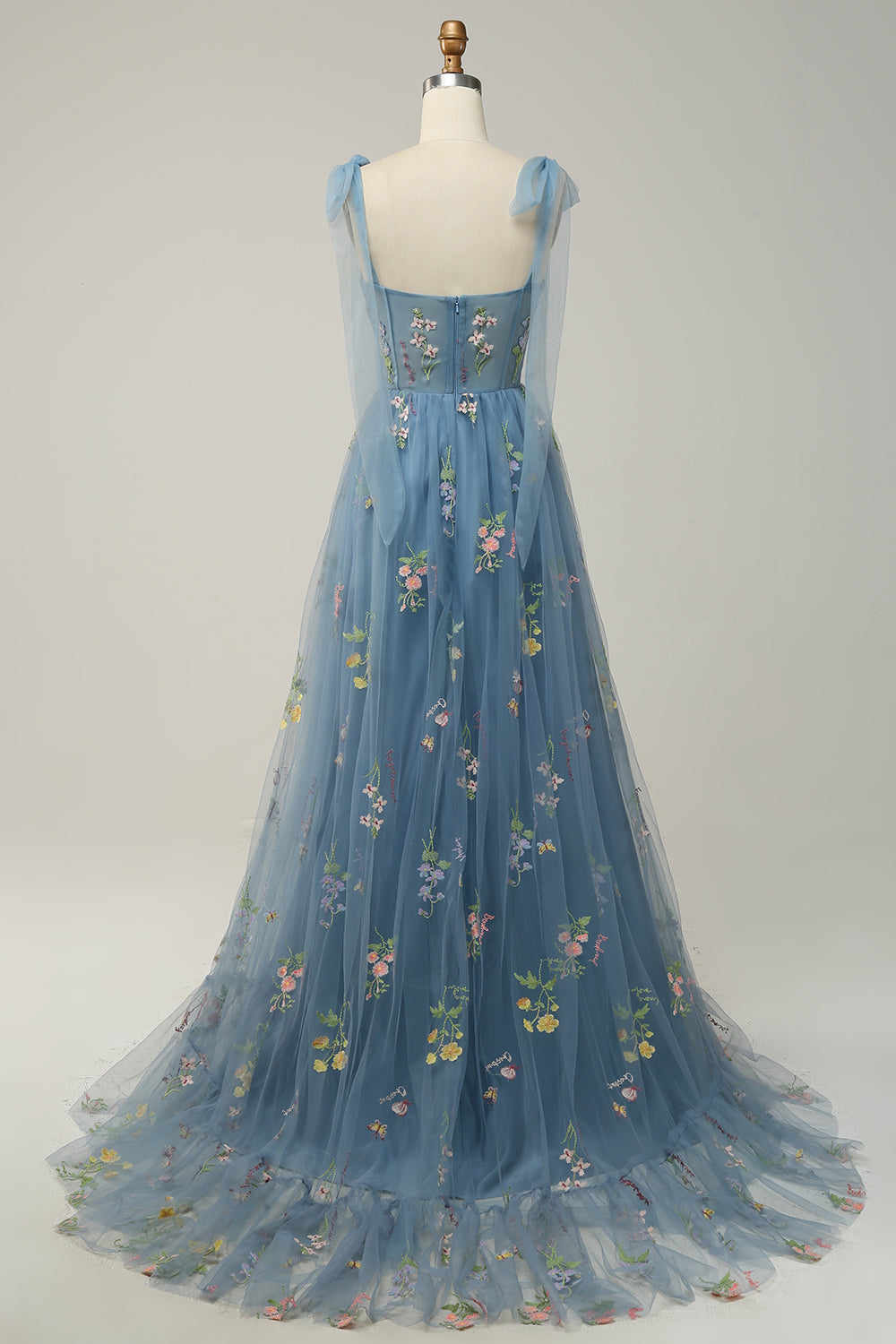 Damen Elegante Blumen Maxi Kleid – Ansicht 9