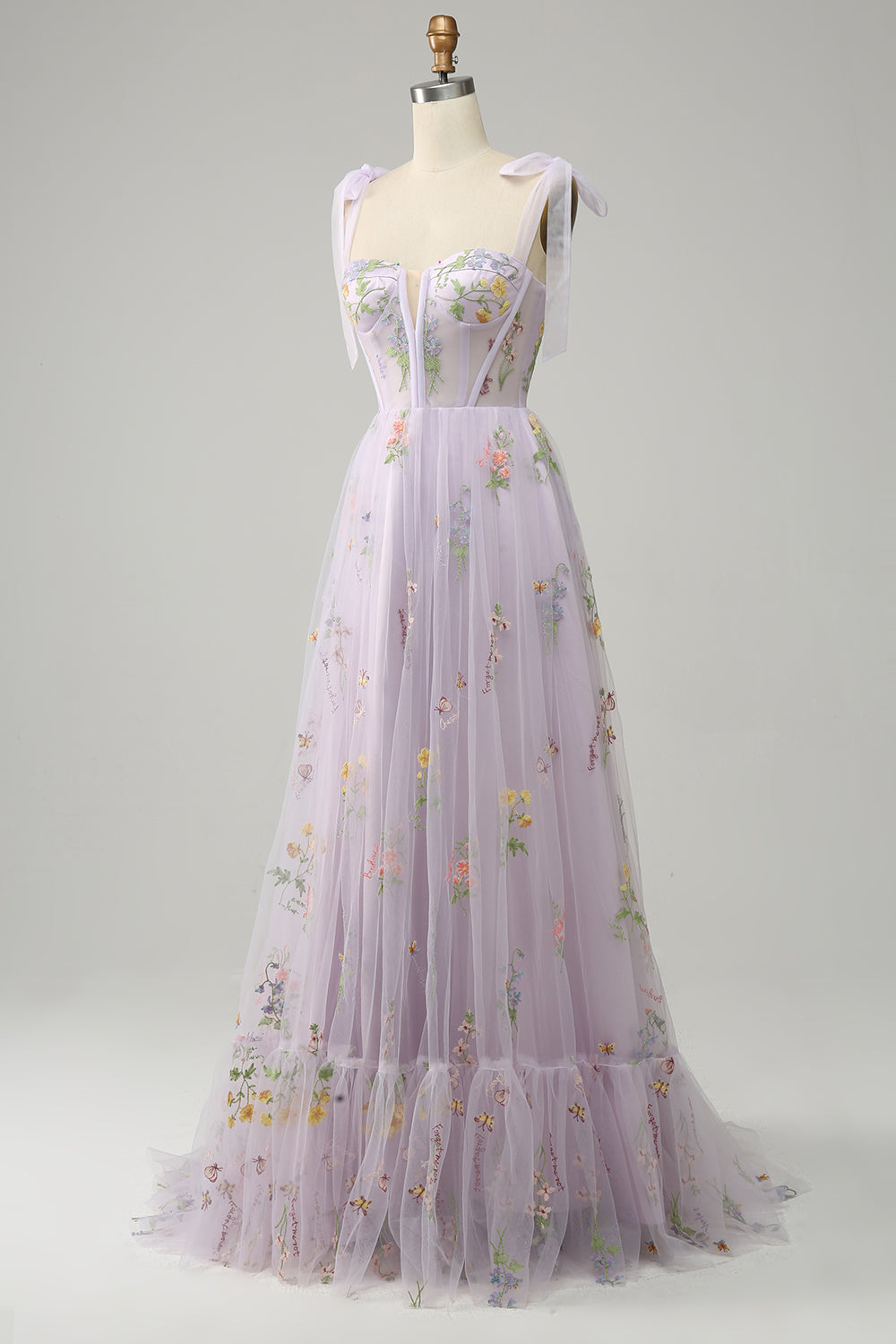 Damen Elegante Blumen Maxi Kleid – Ansicht 14