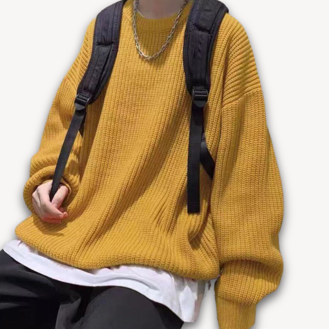 Strickpullover | Oversized Pullover mit Rundhalsausschnitt