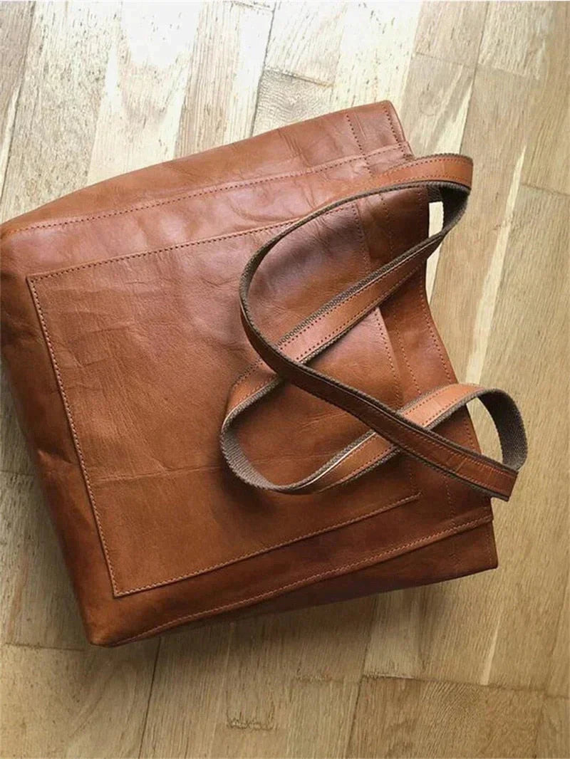 Die Lebenslange Tasche Ledershopper mit Schulterhenkeln