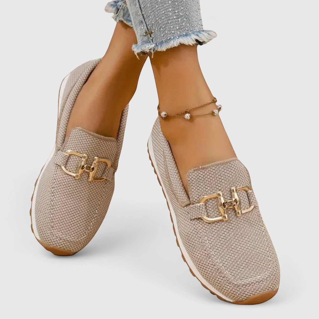 Loafers Damen aus Mesh mit Trense