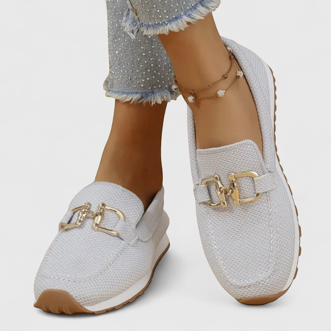 Loafers Damen aus Mesh mit Trense