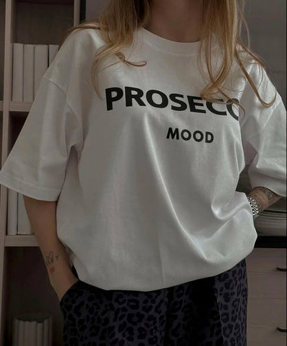 Cora - Lässiges Prosecco T-Shirt für Damen Front