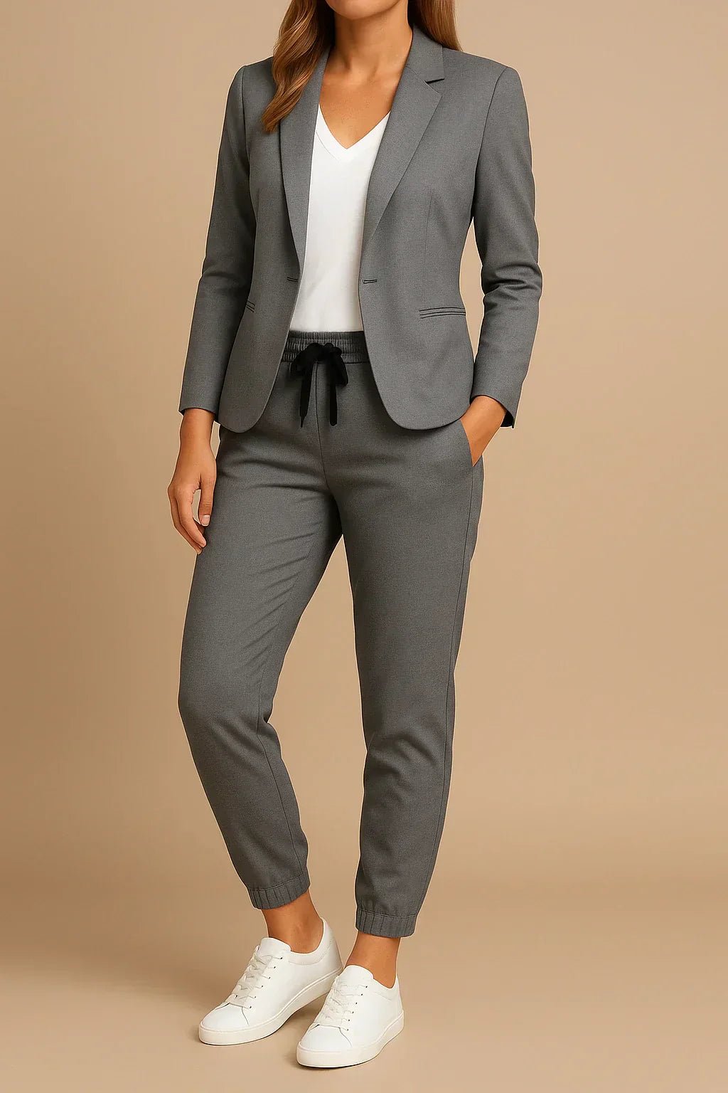 Damen Anzug Kordelzug-Hose | Elegant Angle