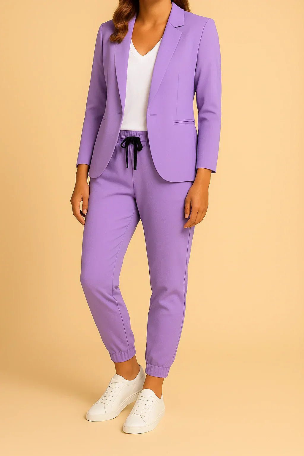 Damen Anzug Kordelzug-Hose | Elegant Back