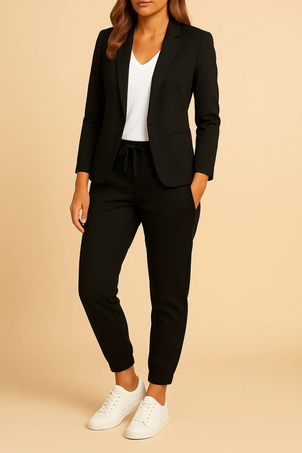 Damen Anzug Kordelzug-Hose | Elegant Lifestyle