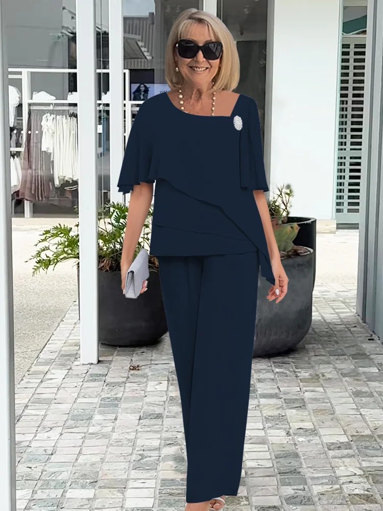 Damen Asymmetrisches Set | Zweiteilig Back