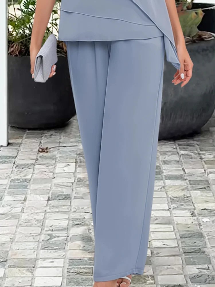 Damen Asymmetrisches Set | Zweiteilig Front