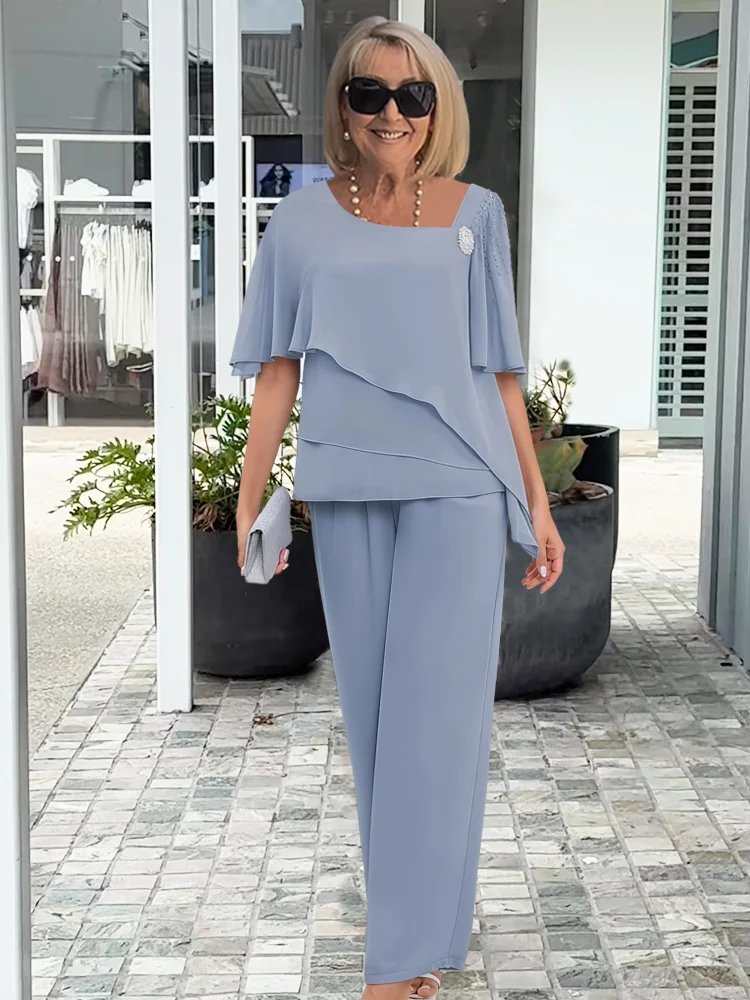 Damen Asymmetrisches Set | Zweiteilig Side