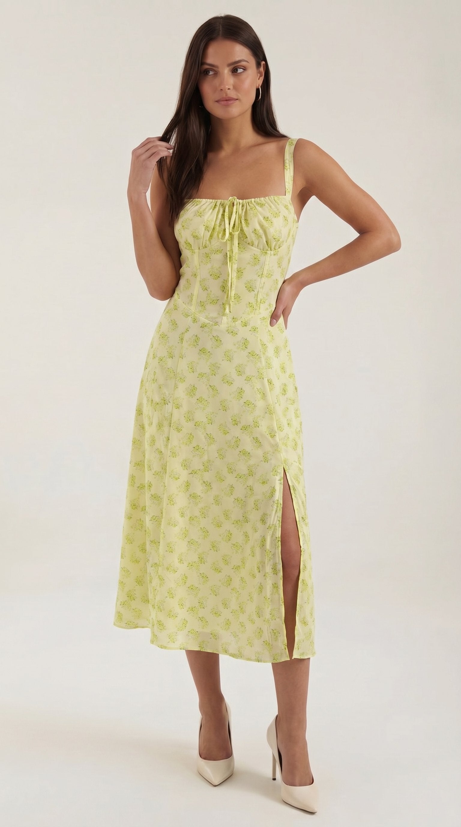 Damen Bustier Sommerkleid | Ausgestellt Close Up