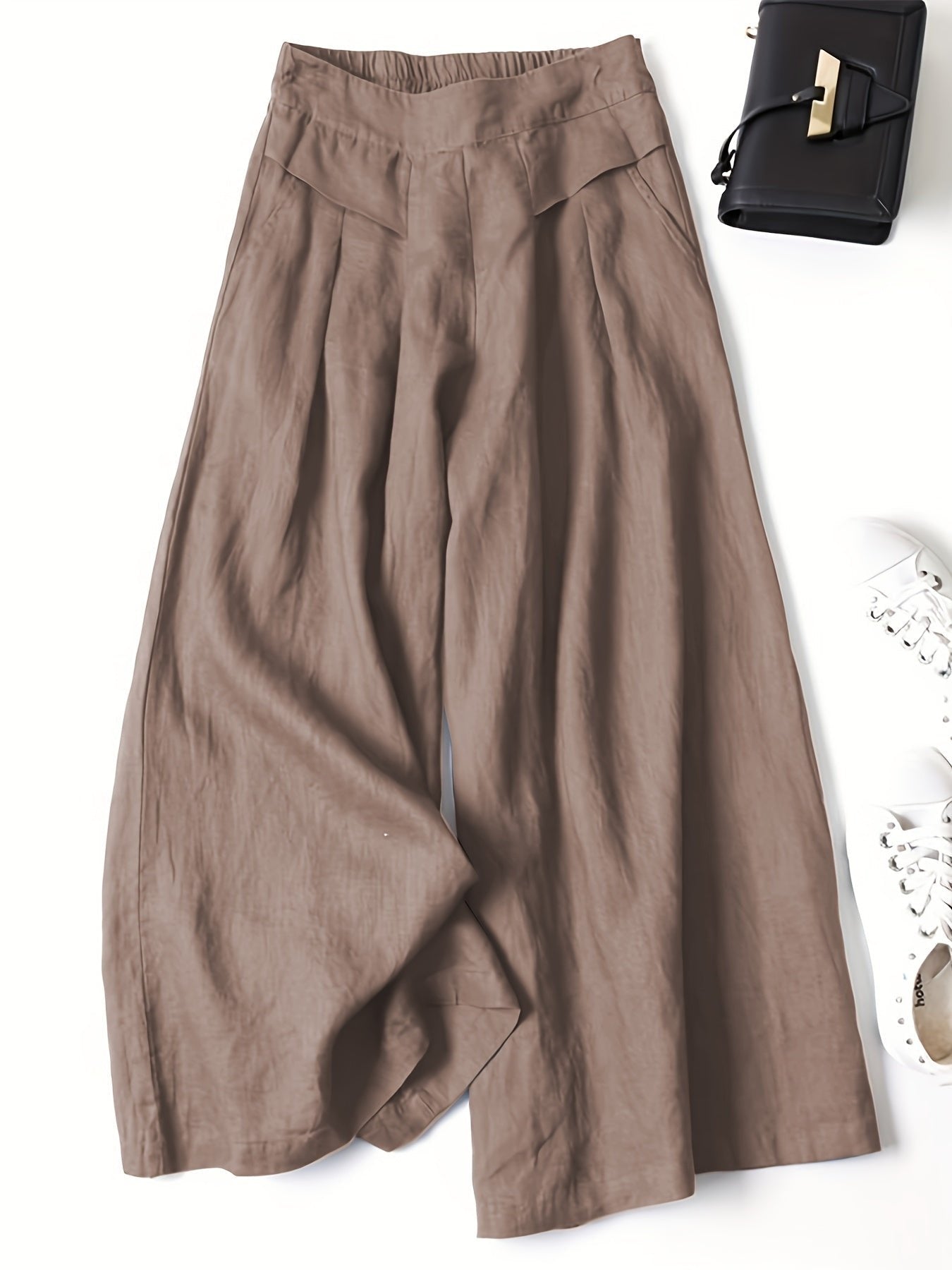 Damen Capri-Hose Wickelfront | Weites Bein Hero