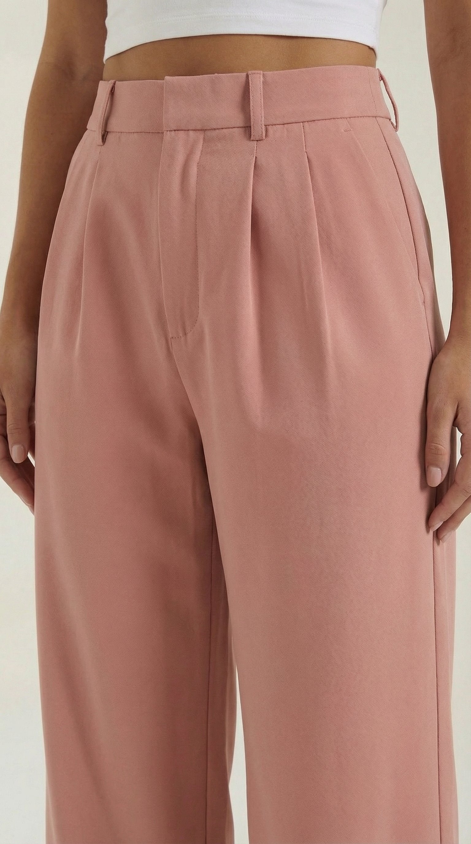 Damen Hose weites Bein | Hohe Taille View 18
