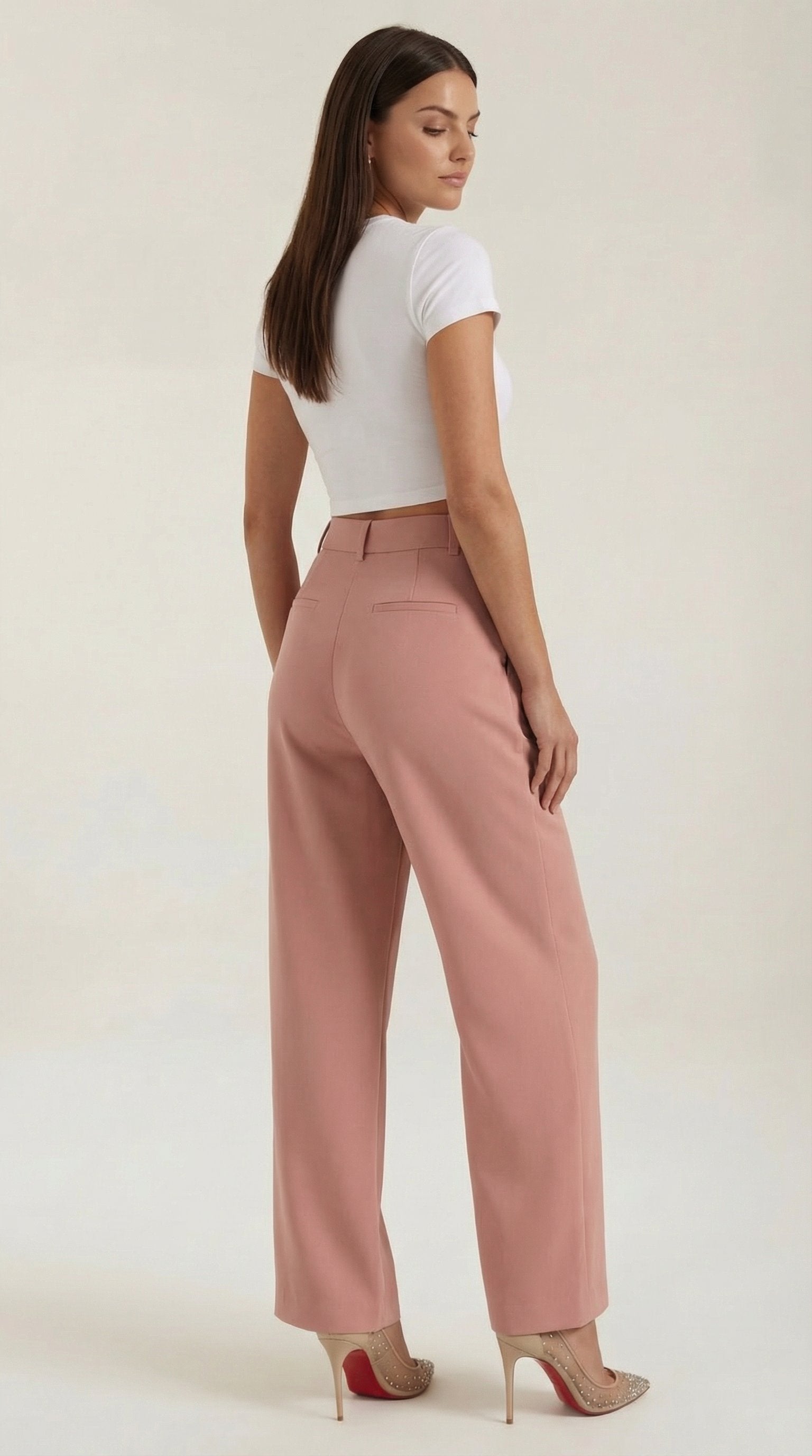 Damen Hose weites Bein | Hohe Taille View 19