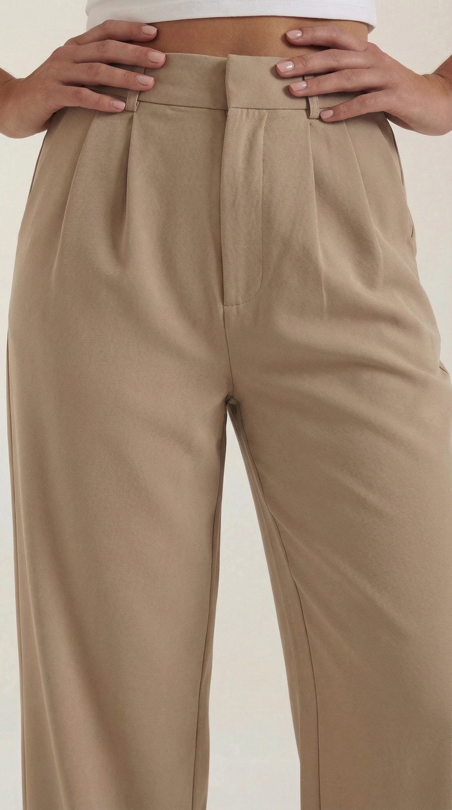 Damen Hose weites Bein | Hohe Taille View 28