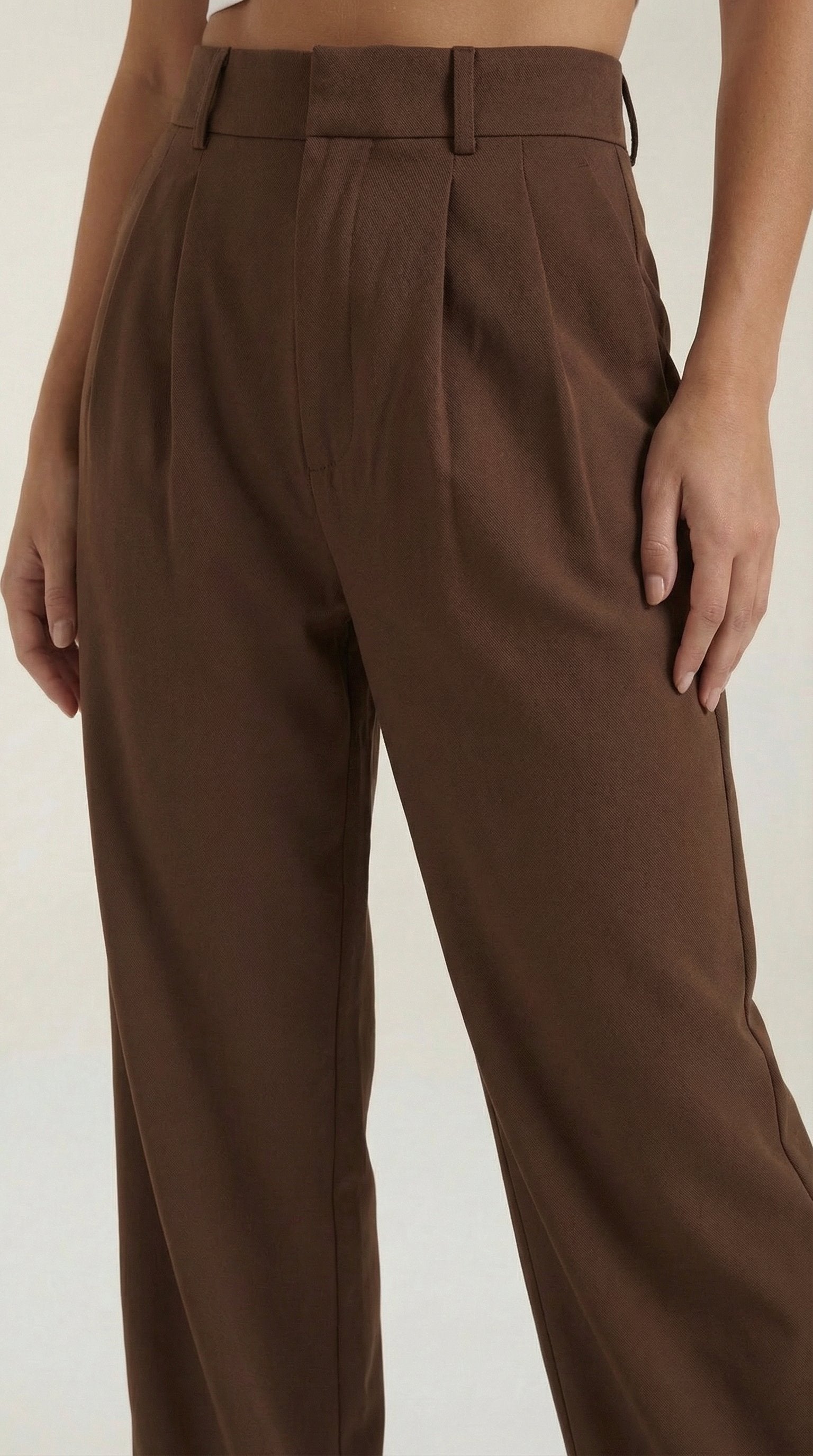 Damen Hose weites Bein | Hohe Taille View 33