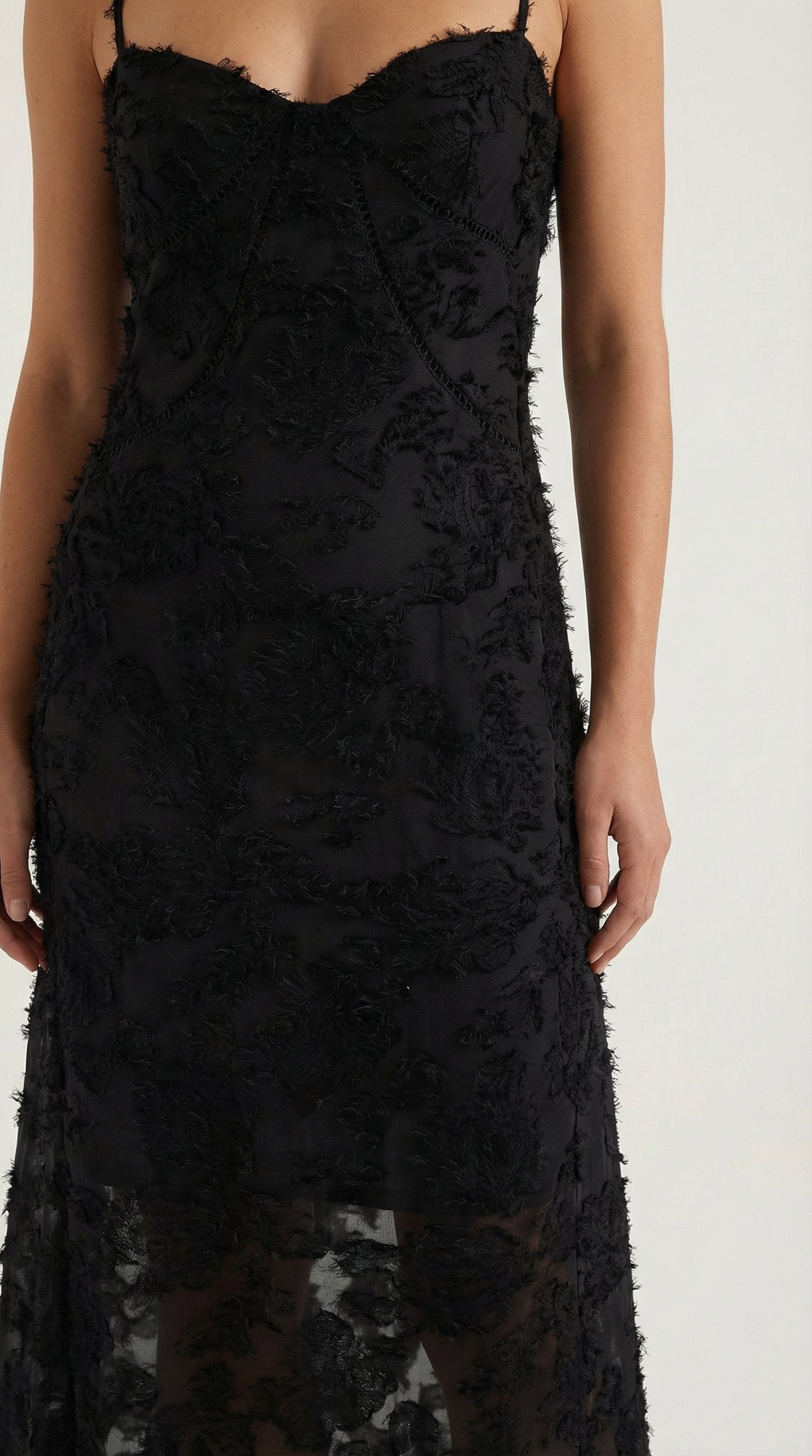 Damen Jacquard Maxikleid | Blumenstickerei View 23