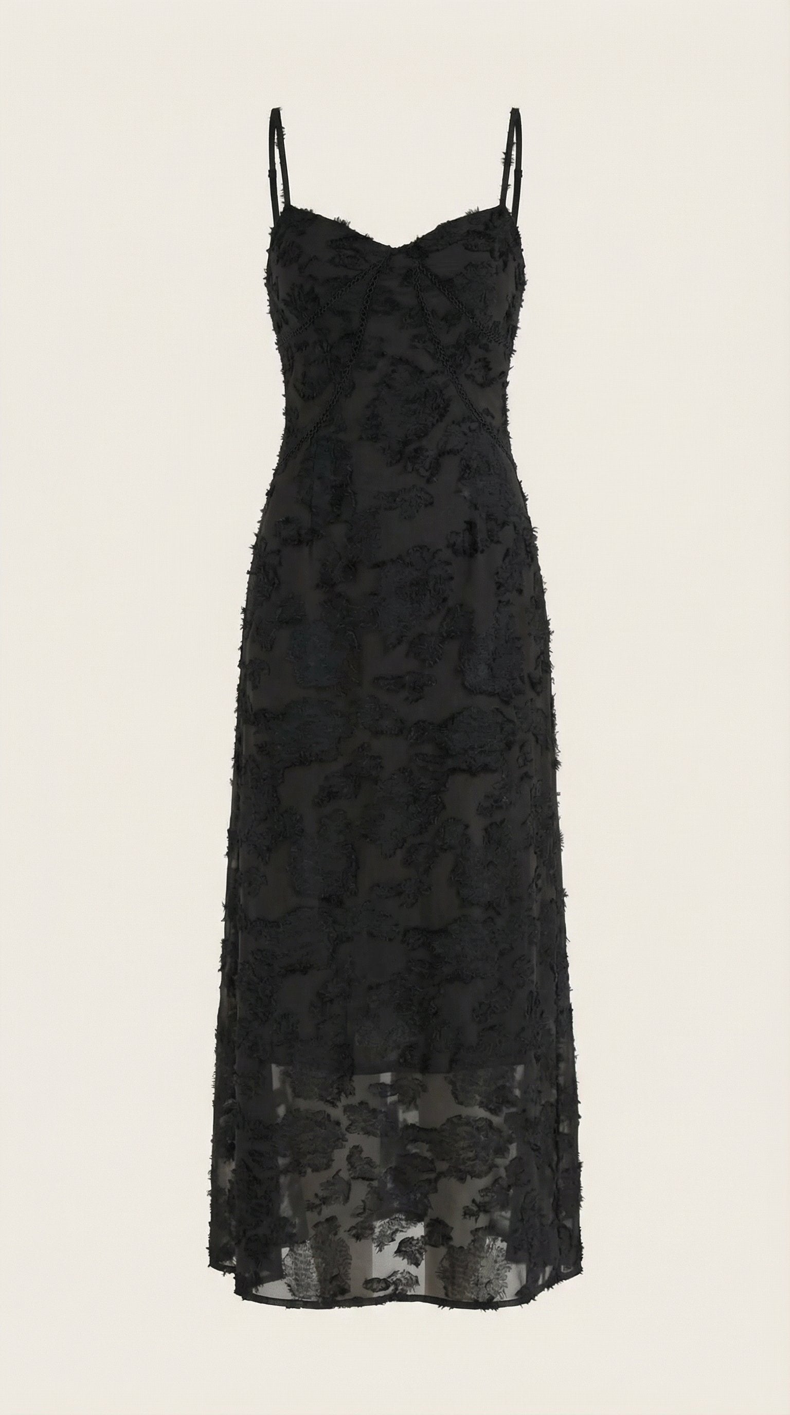 Damen Jacquard Maxikleid | Blumenstickerei View 25